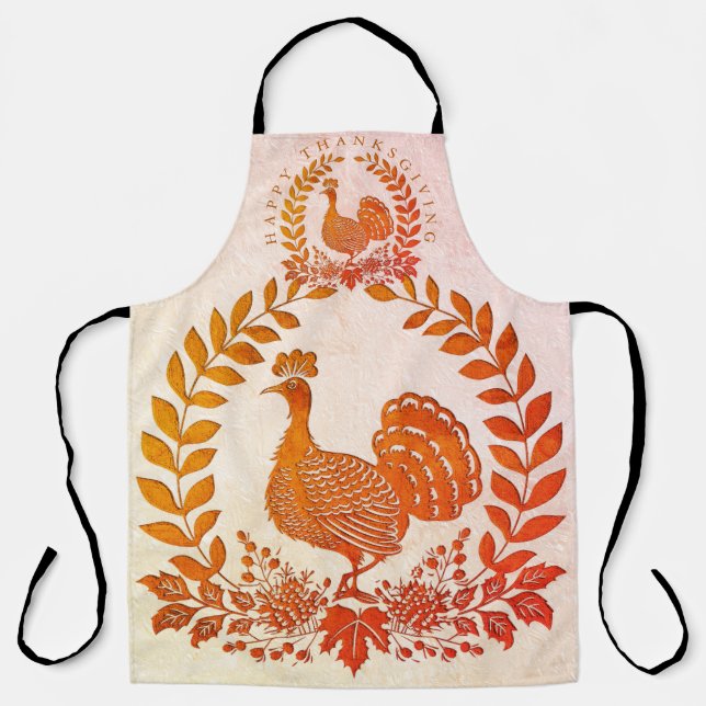 Tablier Bon thanksgiving Turquie Apron (Recto)