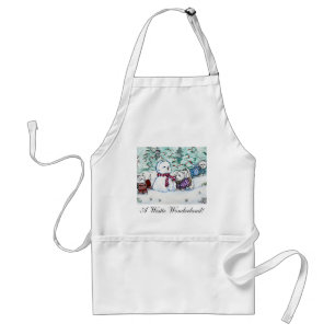 Tablier Bonhomme de neige de Terrier blanc de montagne