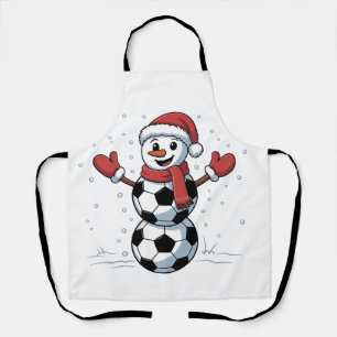 Tablier Bonhomme de neige Football Noël Père Noël Baseball