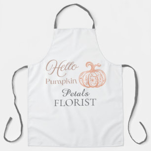Tablier Bonjour Citrouille Fleuriste Halloween Entreprise 