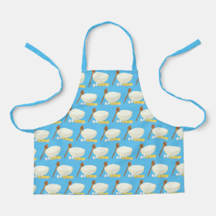 Tablier Bonne Cuisine Ingrédients Flour Oeufs Cuillère de