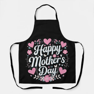 Tablier Bonne fête des mères mignonne maman florale grand-