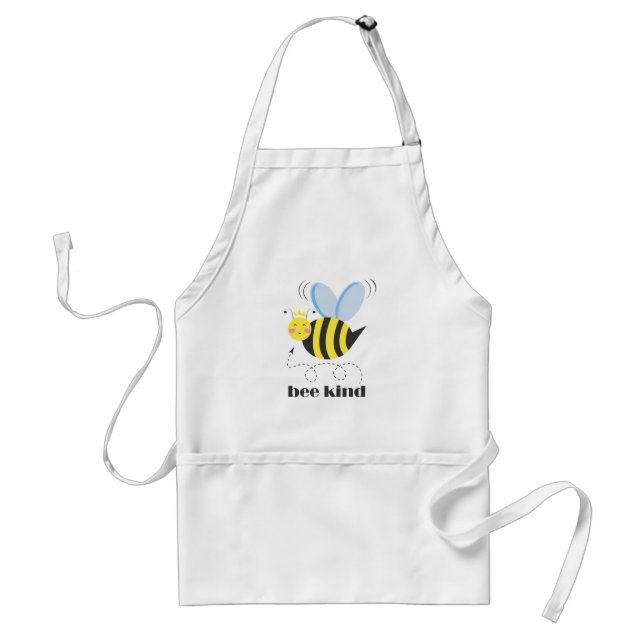 Tablier Bonne princesse d'abeille avec couronne et slogan  (Devant)