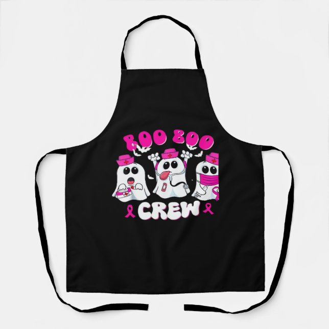 Tablier Boo Boo Crew Nurse Halloween Costume Fantôme (Recto)