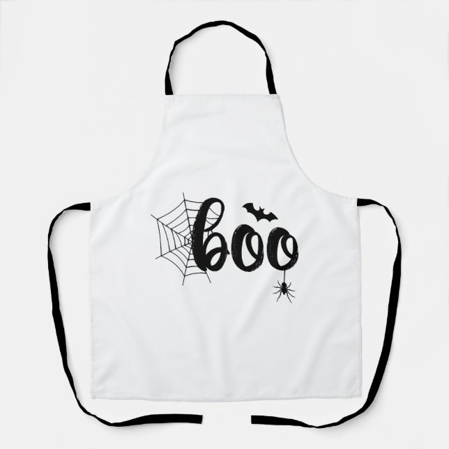 Tablier Boo Halloween Ghost Cute Halloween Famille Corresp (Recto)