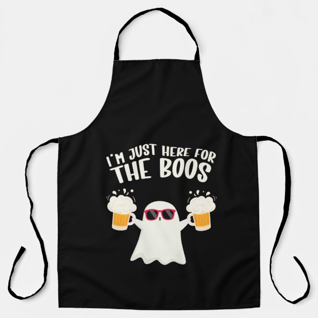 Tablier Boos Beer Tipsy Ghost Adultes (Recto)