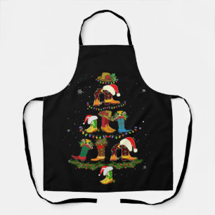 Tablier Boot Christmas Tree Line Dance Drôle Danser Botte