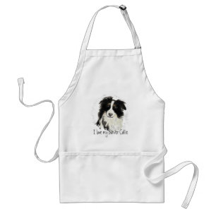 Tablier Border collie fait sur commande - collection de