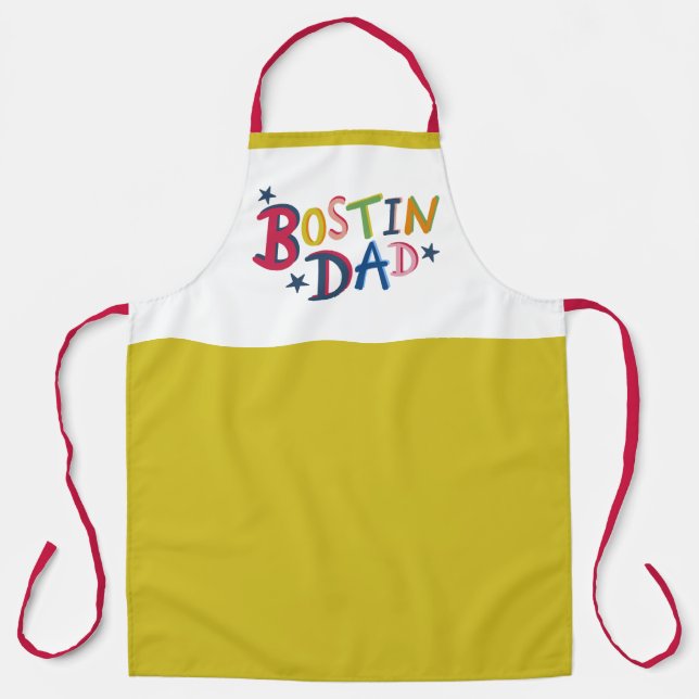Tablier Bostin personnalisé Papa Black Country Apron (Recto)