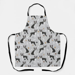 Tablier Boston Terrier Bones and Paws Apron