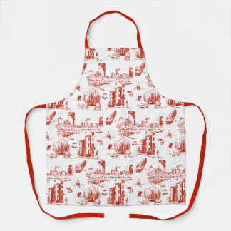 Tablier Boston Toile Red Apron
