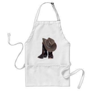 Tablier Bottes et Casquette de cowboy