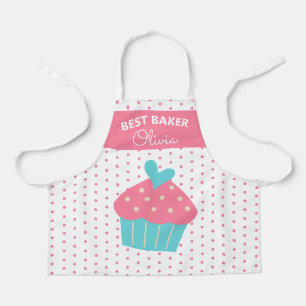 Tablier Boulangerie à gâteau colorée à la tête super migno