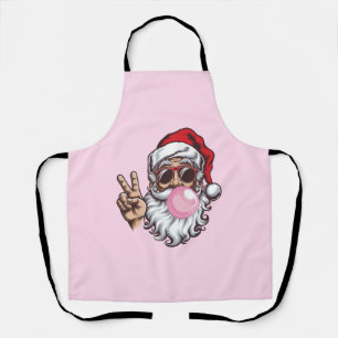 Tablier Boule de Noël Retro Père Noël Vintage