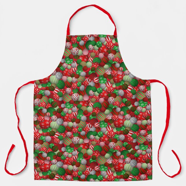 Tablier Boules de Noël (Recto)
