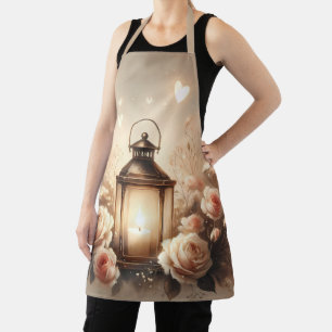 Tablier Bouquet de lanterne rose lumineuse