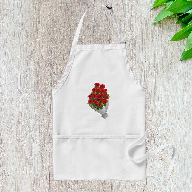 Tablier Bouquet De Roses Rouges (Créateur téléchargé)