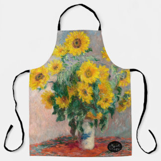 Tablier Bouquet de Sunflower (1881) par Claude Monet