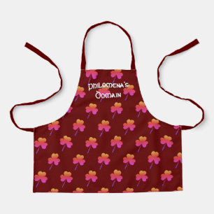 Tablier Bourgogne personnalisée   MOTIF SHAMROCK