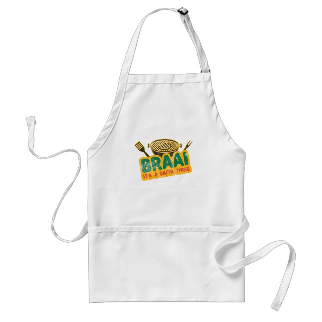 Tablier Braai C'est un truc de safra - Cadeau de barbecue  (Devant)