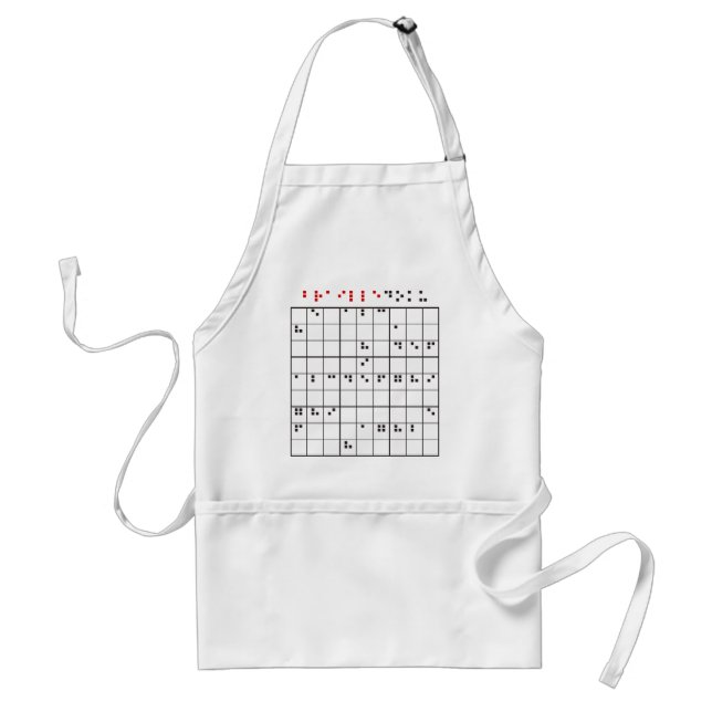 Tablier brailledoku (Devant)