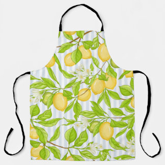 Tablier Branche de citronnier : Motif sans fil