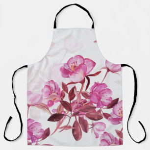 Tablier Branche de floraison motif transparente des hanche