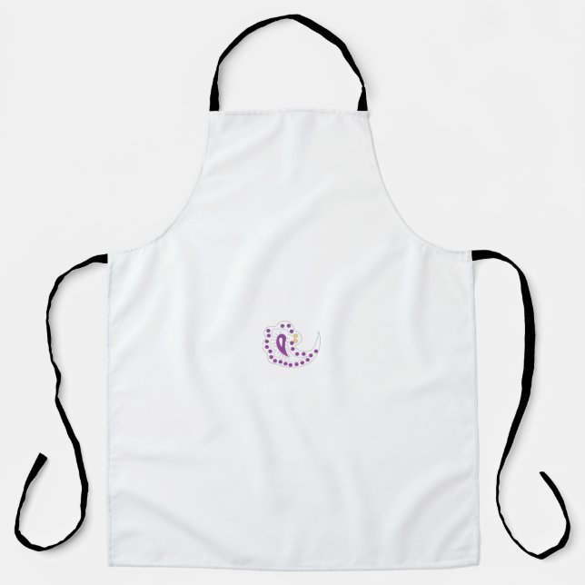 Tablier Bransoletka z serduszkiem Style, aubergine légère (Recto)