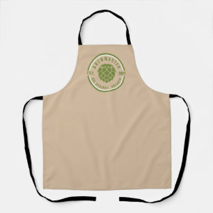 Tablier Brewmaster, Hops, Khaki, Vert, Bière