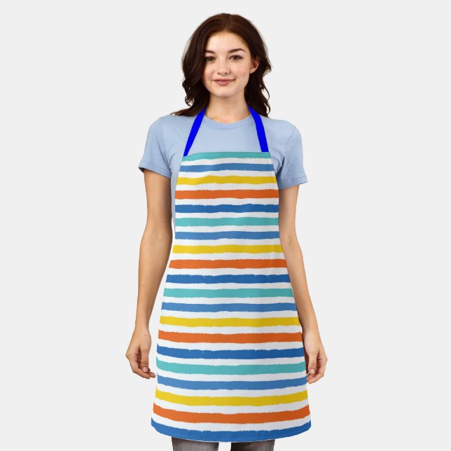 Tablier Bright Beach Striped Motif (Porté)