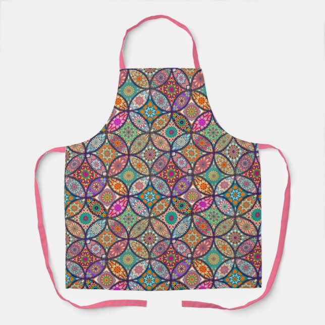 Tablier Bright Mandala Motif Apron (Recto)