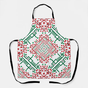 Tablier Broderie de Palestine motif tatreez 