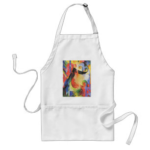 Tablier Broken Forms par Franz Marc, Art Abstrait Vintage