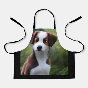 Tablier Bruce The Border Collie Puppy, Apron