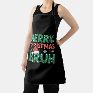 Tablier Bruh Mème Drôle Dire Bro Salutation Noël