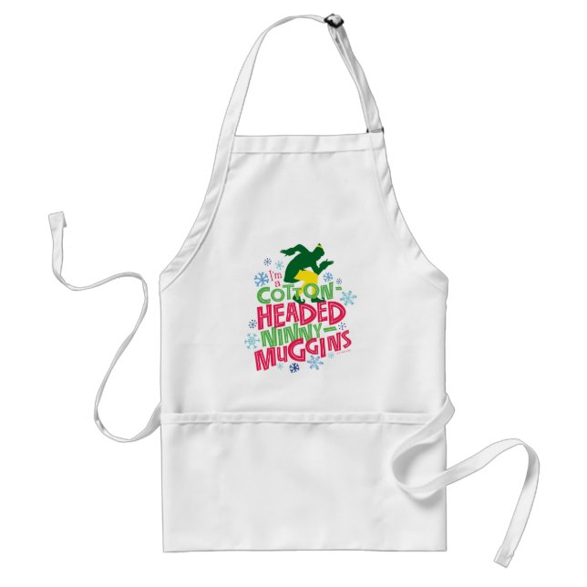 Tablier Buddy l'Elfe | Ninny-muggins en coton (Devant)
