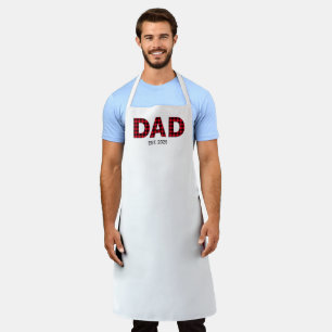 Tablier Buffalo moderne Plaid Papa Date d'établissement