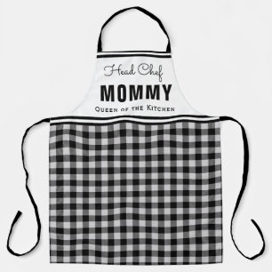 Tablier Buffalo Plaid Modern Moment Chef Personnalisé