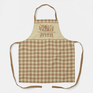 Tablier Buffalo Plaid Personnalisé Rustic Country Apron