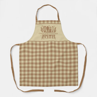 Tablier Buffalo Plaid Personnalisé Rustic Country Apron