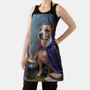 Tablier Bull Terrier Chien Whimsical Halloween Peinture