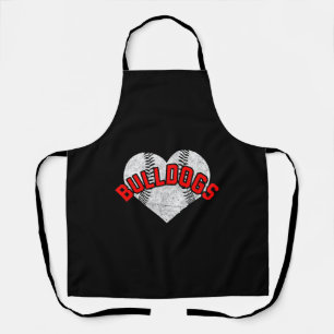 Tablier Bulldogs de baseball softball High School Cadeaux