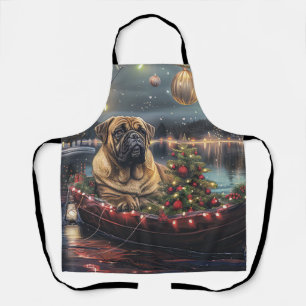 Tablier Bullmastiff Noël Festive Voyage