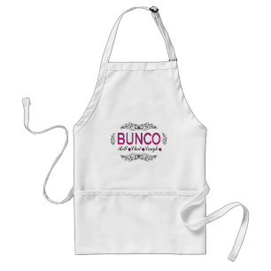 Tablier Bunco, petit pain, conversation, rire dans le