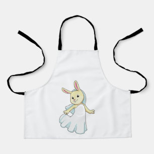 Tablier Bunny en mariage avec Voile