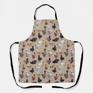 Tablier Burlap Silkie Bantam