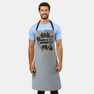Tablier Ça vous dérange si je fume Funny BBQ Fumeur