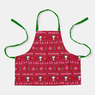 Tablier cacahuètes   Chandail de Noël Snoopy & Woodstock