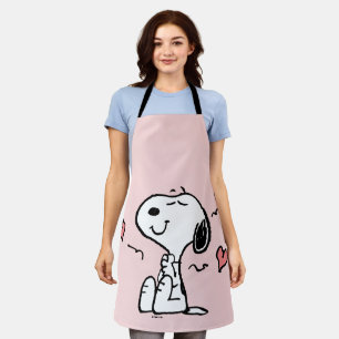 Tablier cacahuètes Coeurs de snoopy