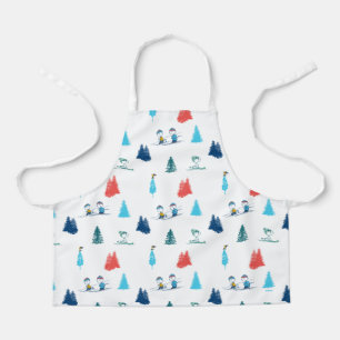 Tablier cacahuètes   Ski d'hiver Motif des pistes